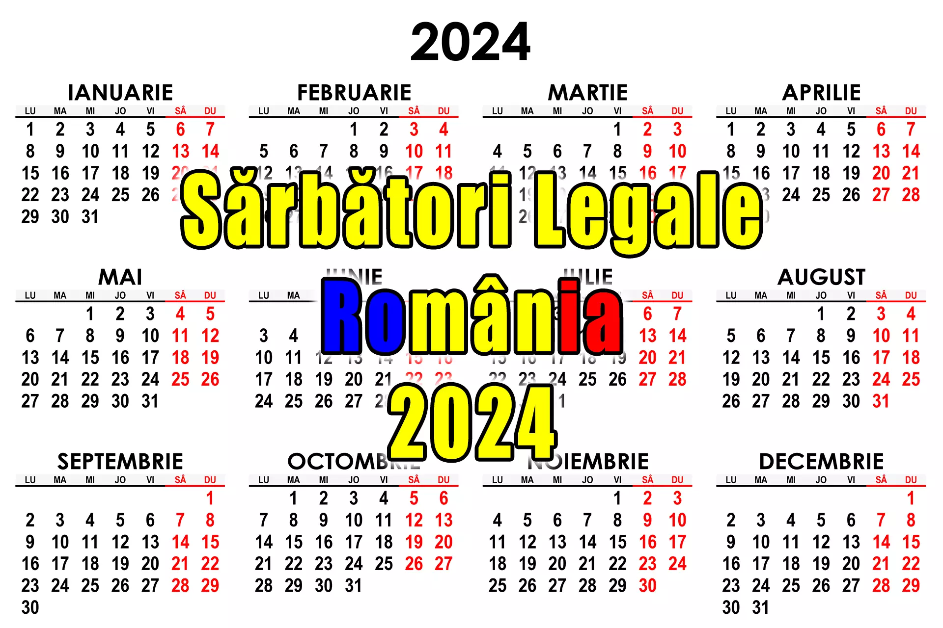 Zile Libere în România Mai Multe Sărbători Legale în Anul 2024!