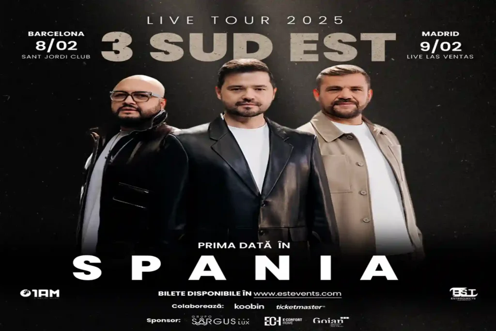 3 Sud Est debutează în Spania cu două concerte memorabile la Barcelona și Madrid